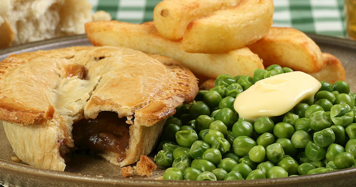 Steak And Ale Pie Traditional Savory Pie From England United Kingdom 