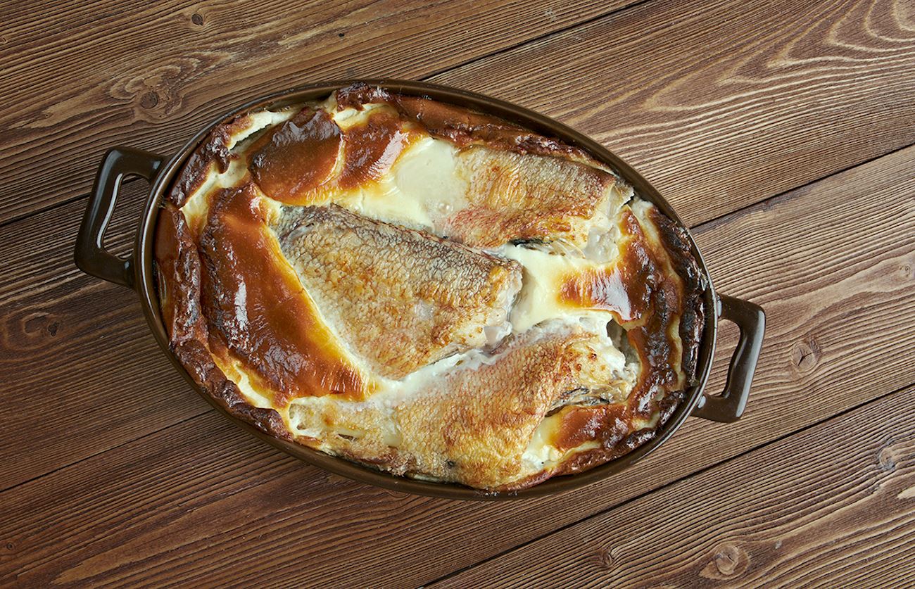 Samke Harra Traditional Saltwater Fish Dish From Mina, Lebanon