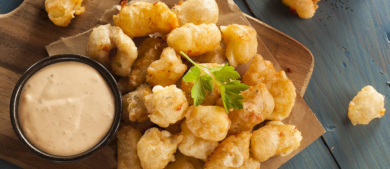 Cheese Curds Traditional Snack From Midwestern United States, United
