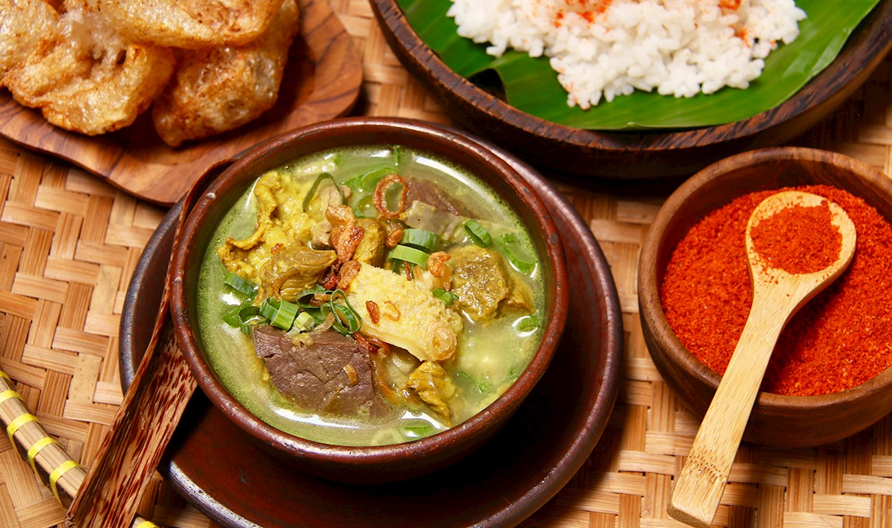 Empal Gentong Traditional Soup From Cirebon Indonesia