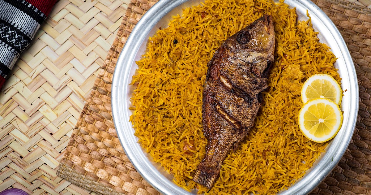 Ruz Hoot Bil Kusbur | Traditional Rice Dish From Libya, Maghreb