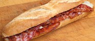 Bocadillo De Bacon Traditional Sandwich From Spain