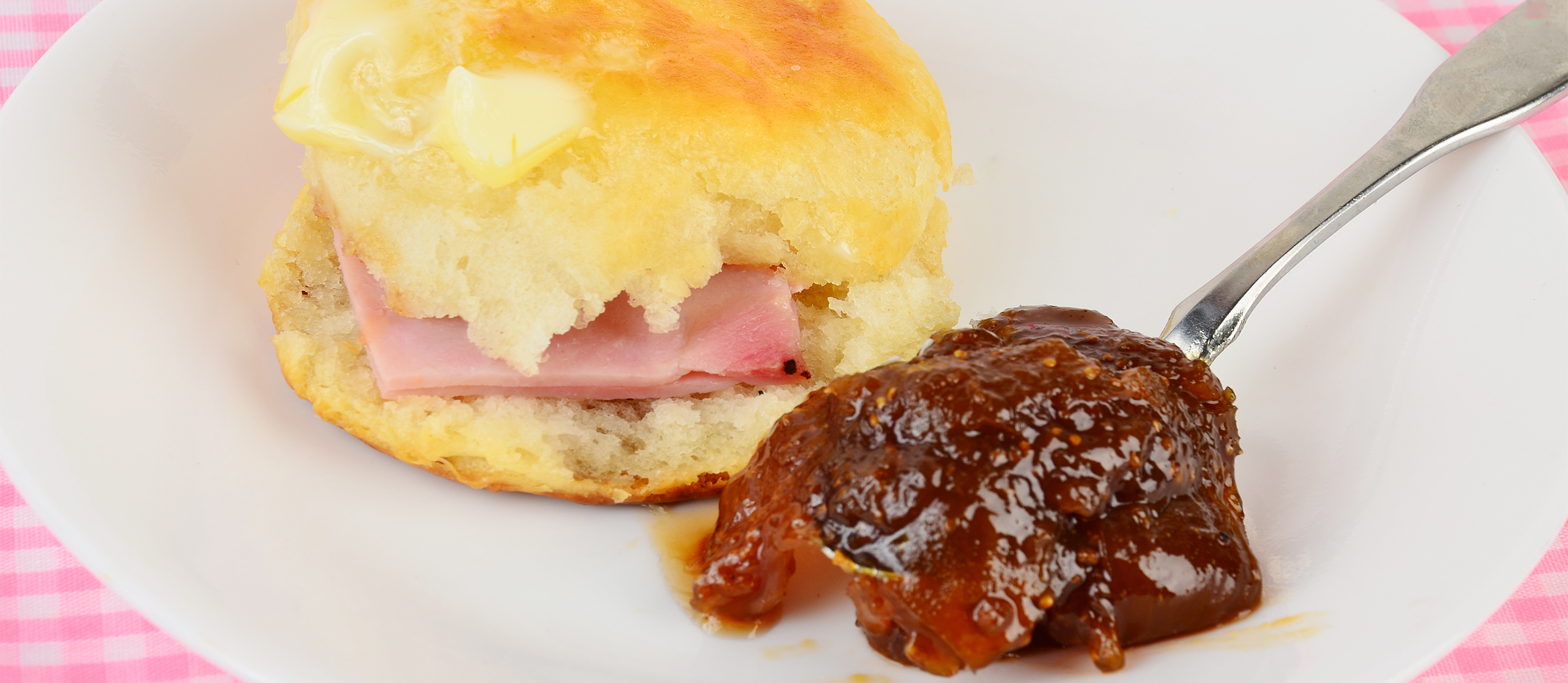 Ham Biscuits Traditional Sandwich From Virginia, United States of America