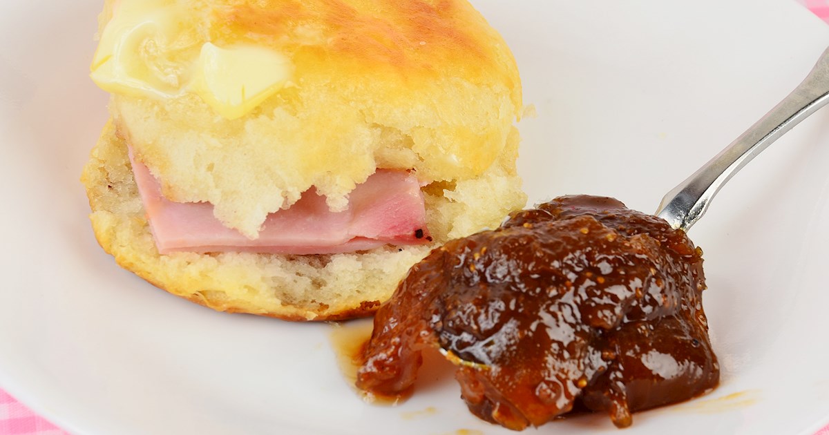 Ham Biscuits Traditional Sandwich From Virginia, United States of America