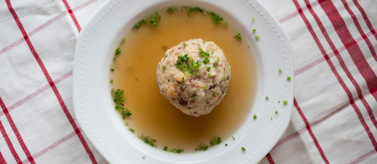 Speckknödelsuppe | Traditional Soup From Tyrol, Austria