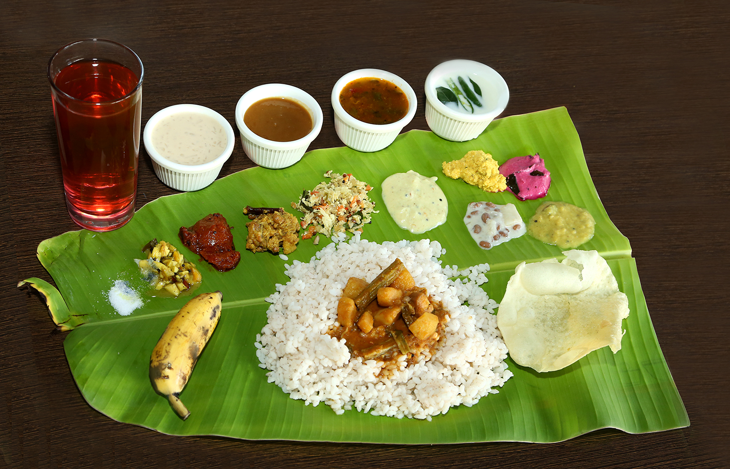 Sadhya Traditional Feast From Kerala India