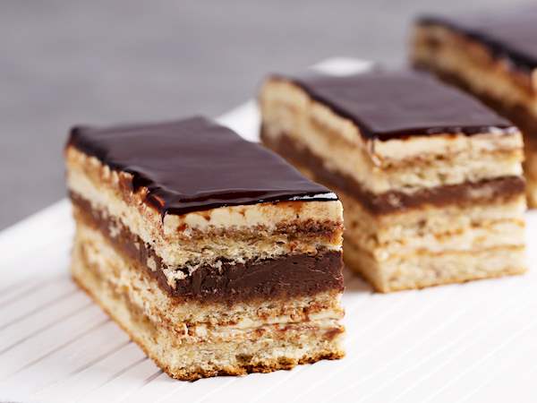 Gateau Opera Traditional Cake From Paris France