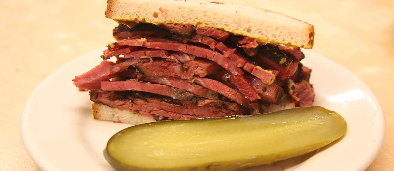 Pastrami on Rye Traditional Sandwich From New York City, United States of America