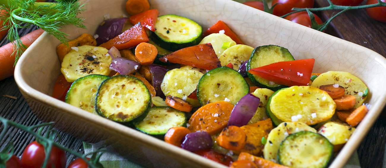 Briám Traditional Vegetable Dish From Greece, Southeastern Europe