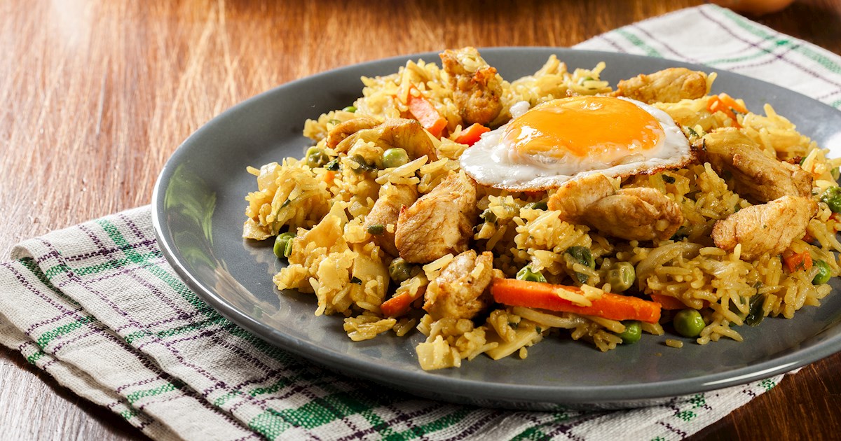 Nasi Goreng Kunyit | Traditional Stir-fry From Indonesia, Southeast Asia