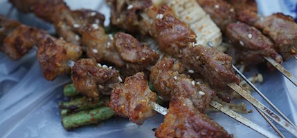 Xinjiang lamb skewers