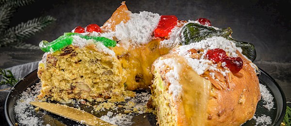 Bolo Rei, Portuguese Christmas Cake Stock Image - Image of baking