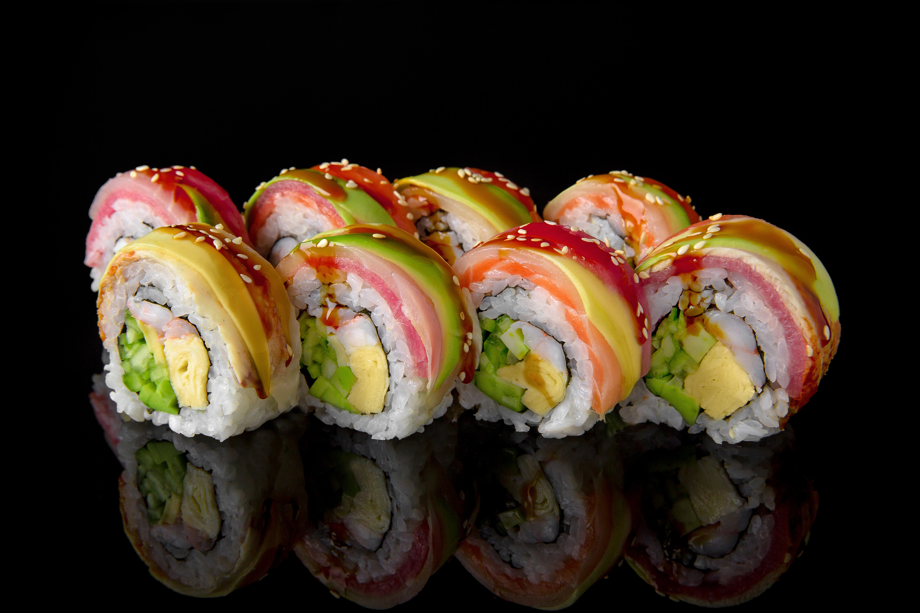 Rainbow Roll | Traditional Rice Dish From Los Angeles, United States of  America