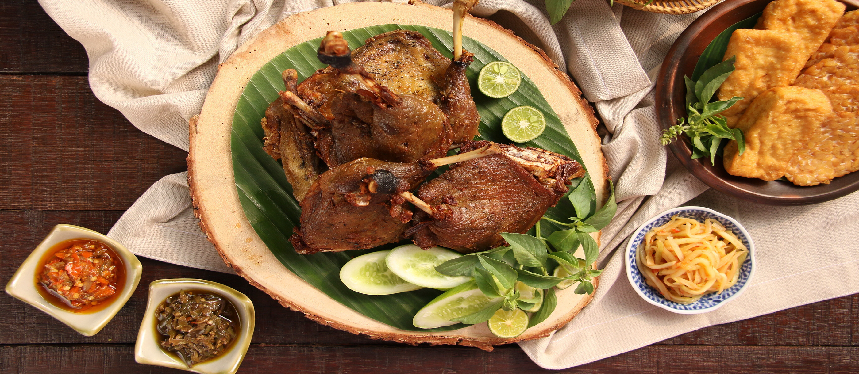  Bebek Goreng  Traditional Duck Dish From Indonesia 