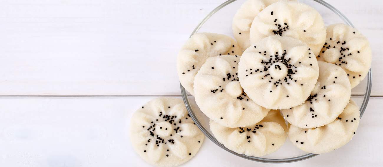 Naan Berenji Traditional Cookie From Kermanshah Province, Iran