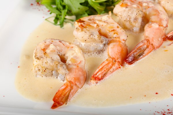 Gamberetti alla Crema (Shrimp in Cream Sauce)