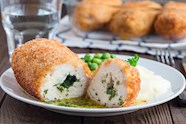 Chicken Kiev Traditional Fried Chicken Dish From Ukraine Eastern Europe