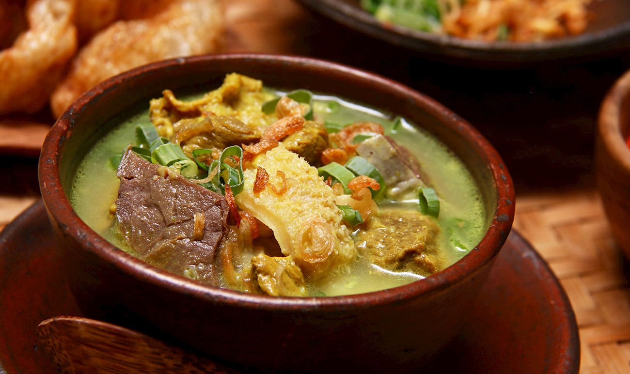 Empal Gentong Traditional Soup From Cirebon Indonesia