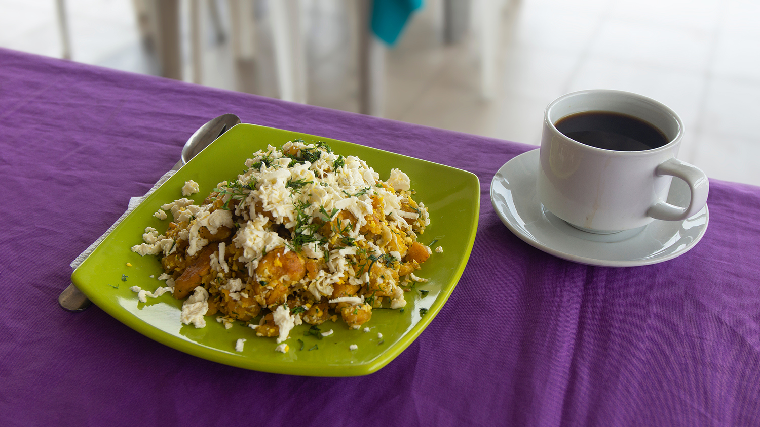 Tigrillo Traditional Breakfast From El Oro Province, Ecuador