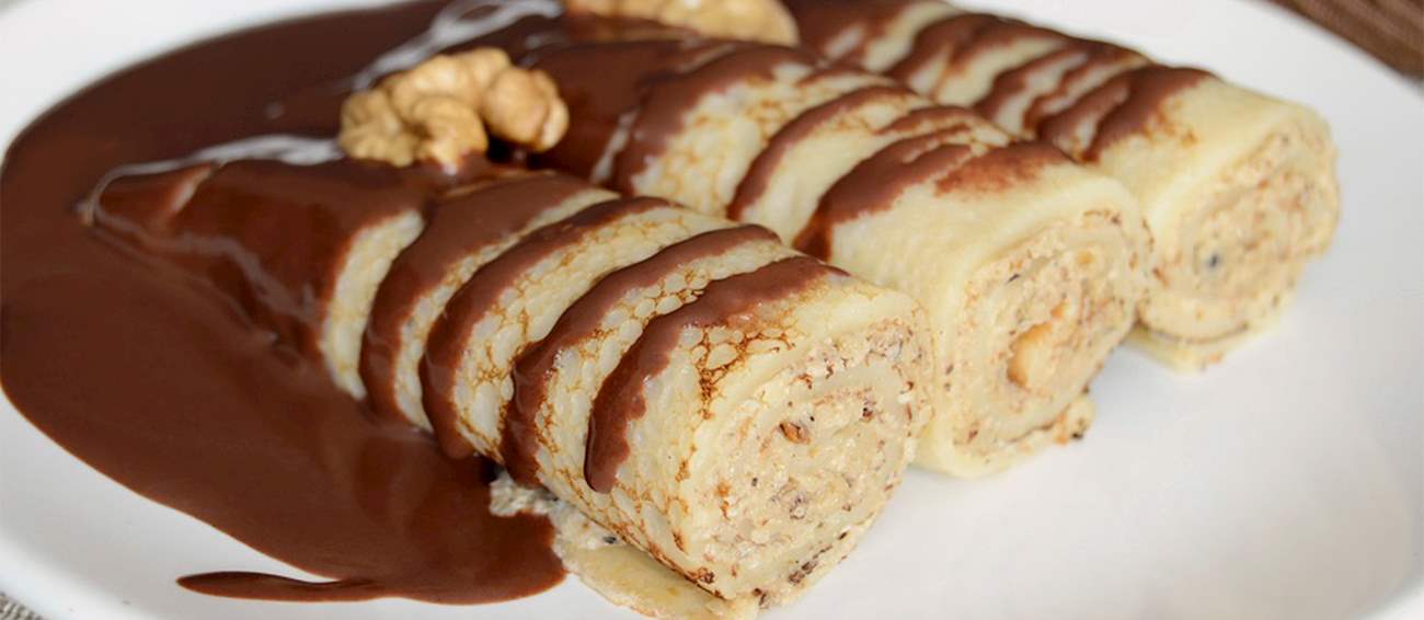 Gundel Palacsinta Traditional Pancake From Budapest, Hungary