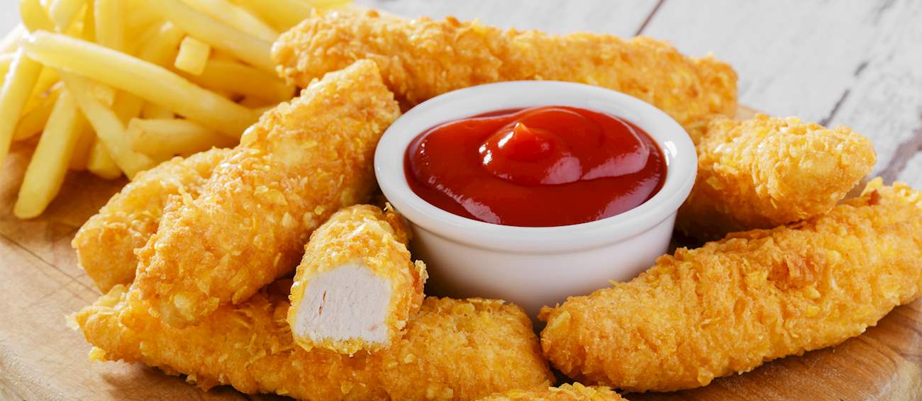Chicken Fingers Traditional Fried Chicken Dish From United States of