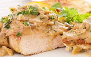 Pollo en crema