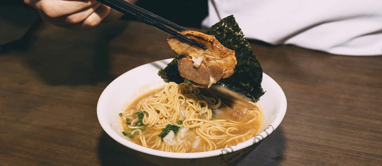 Hakata Ramen Traditional Noodle Dish From Fukuoka Japan