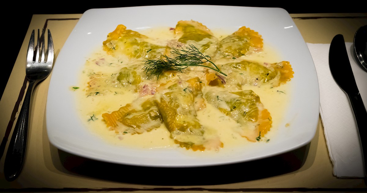 Ravioli al Salmone | Traditional Pasta From Italy, Western Europe