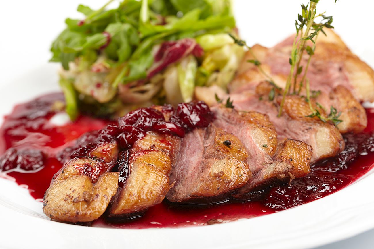 canard-aux-cerises-traditional-duck-dish-from-france-western-europe