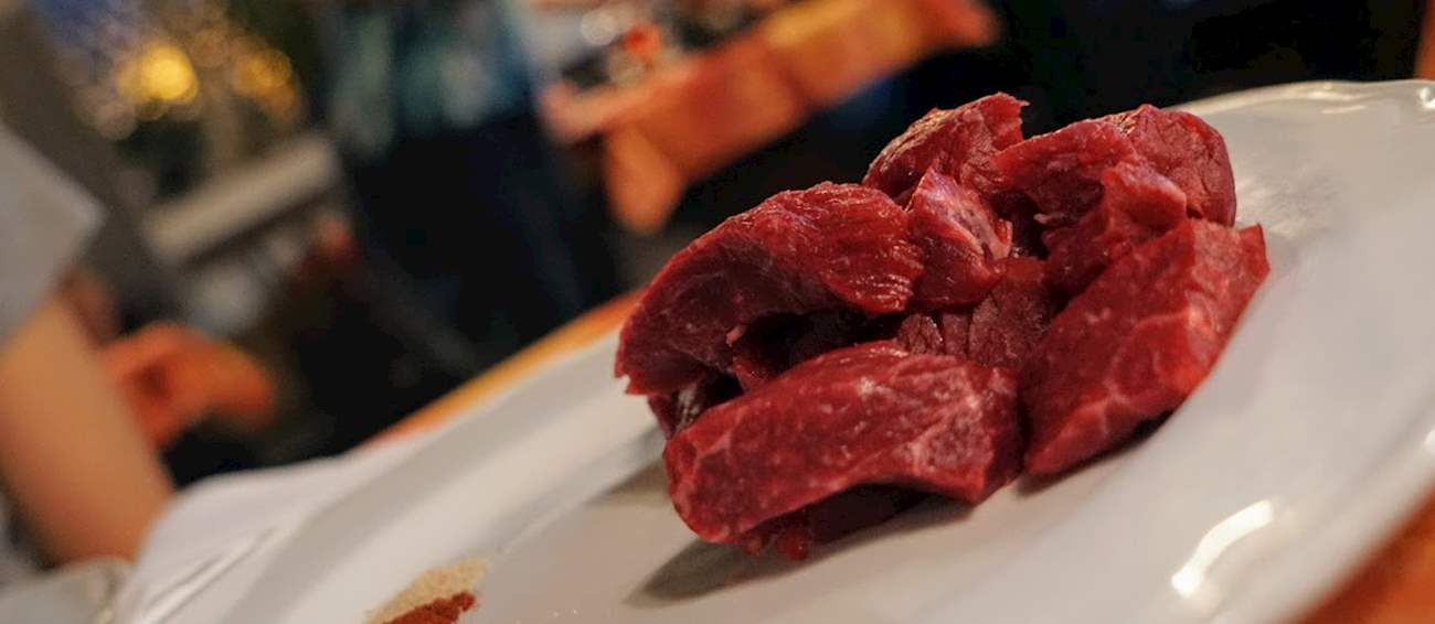 Fondue Bourguignonne Traditional Meat Dish From Switzerland