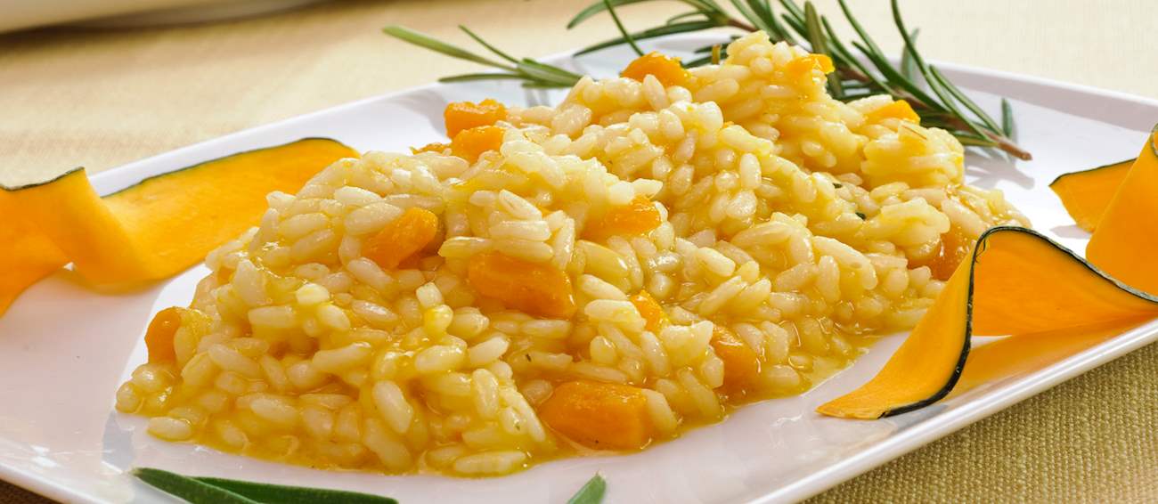 Risotto Alla Zucca Traditional Rice Dish From Italy, Western Europe