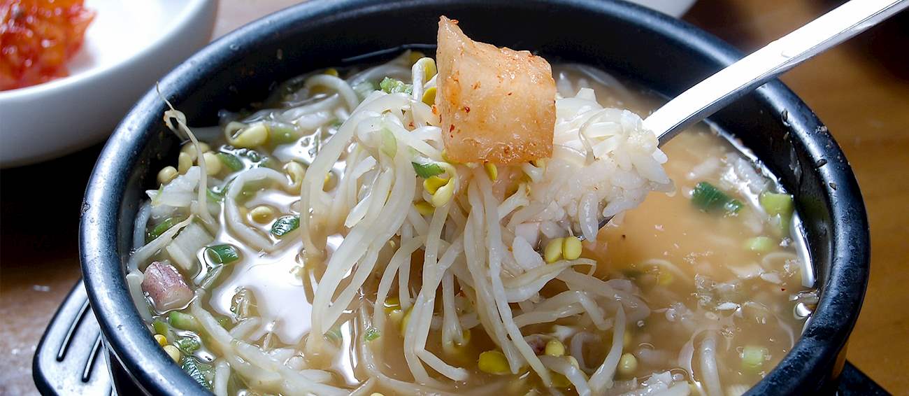 Kongnamul Gukbap Traditional Vegetable Soup From Jeonju, South Korea
