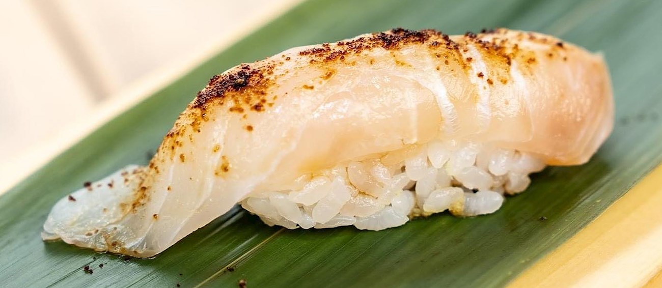 Hirame Nigiri Sushi | Traditional Rice Dish From Japan