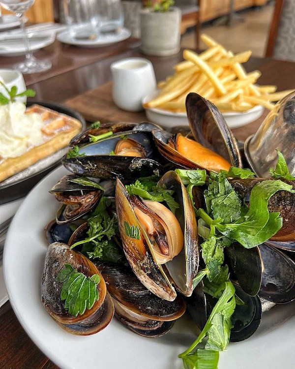 Classic Moules Marinieres with Pommes Frites