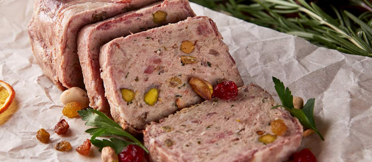 Terrine de Porc Traditional Appetizer From France, Western Europe