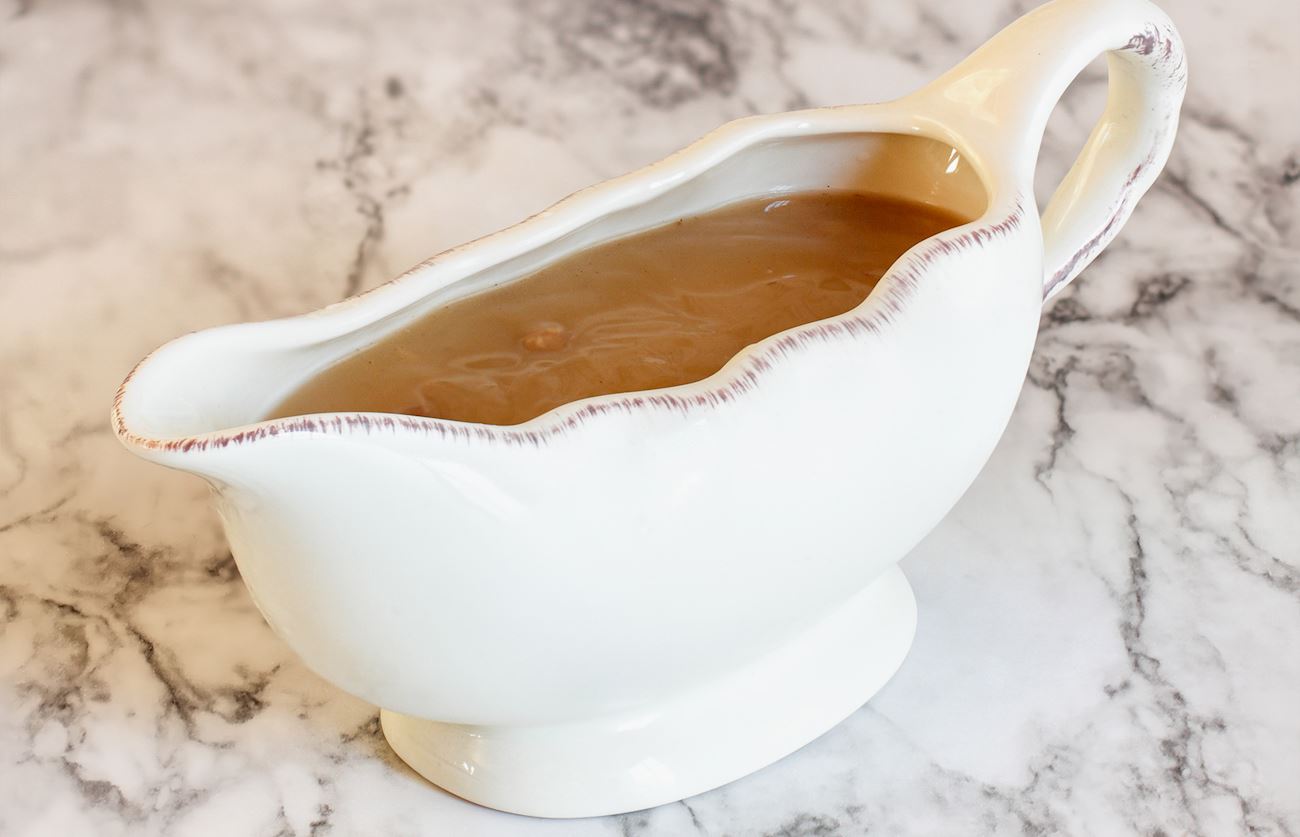 Poutine Gravy Traditional Sauce From Canada