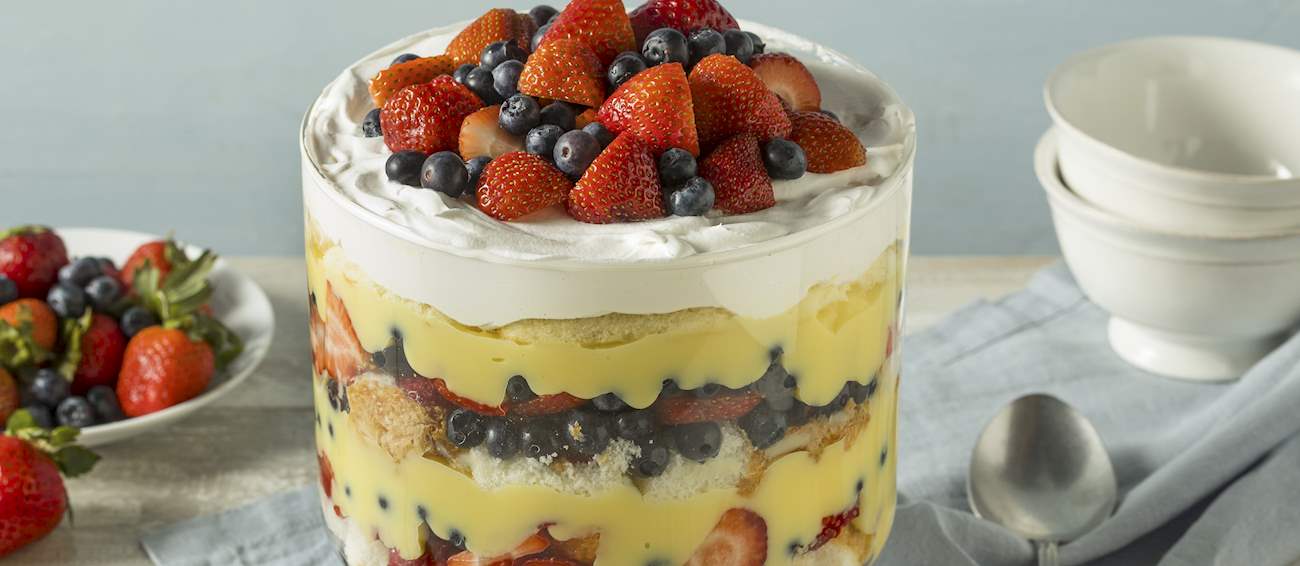 Trifle Traditional Dessert From England, United Kingdom