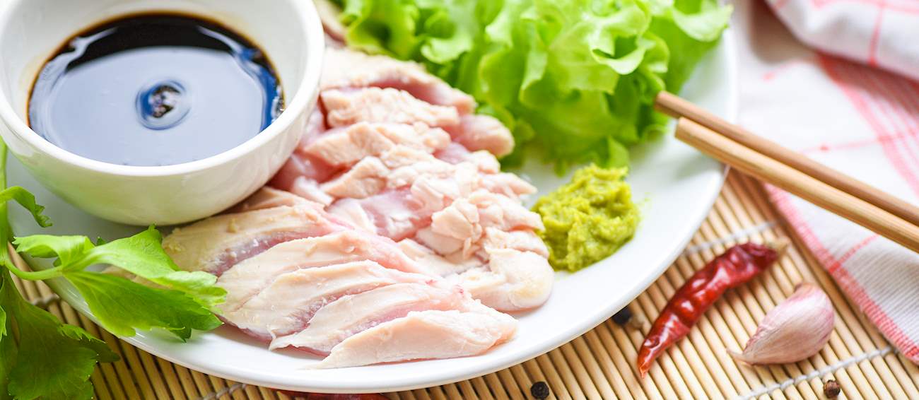 Torisashi Traditional Chicken Dish From Kagoshima Prefecture, Japan