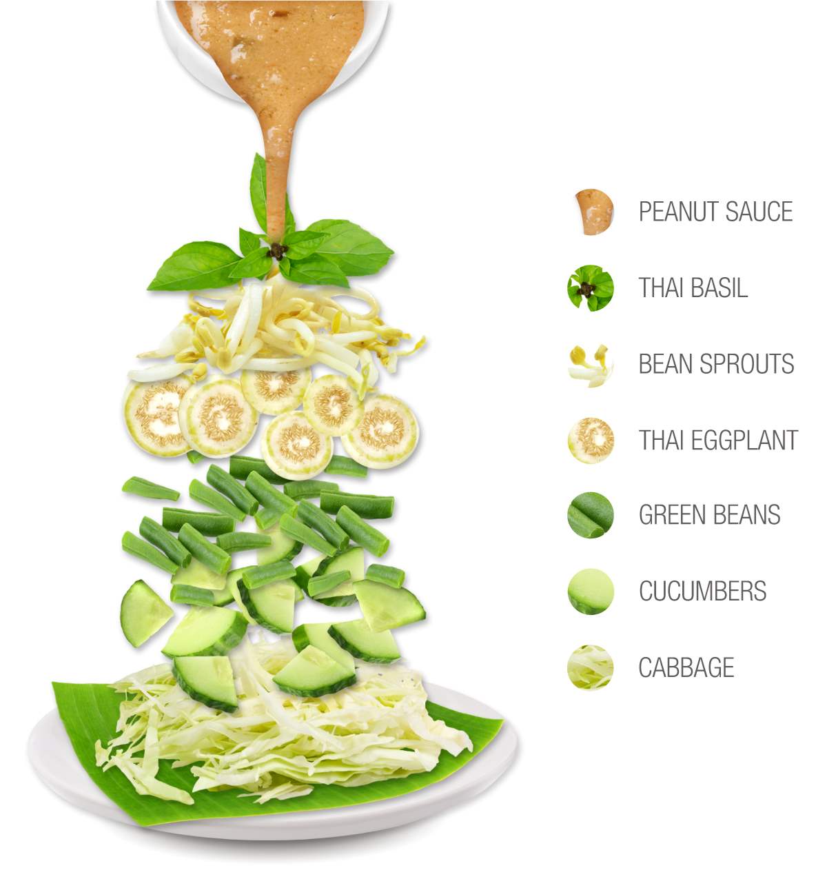 Karedok Traditional Salad From West Java, Indonesia