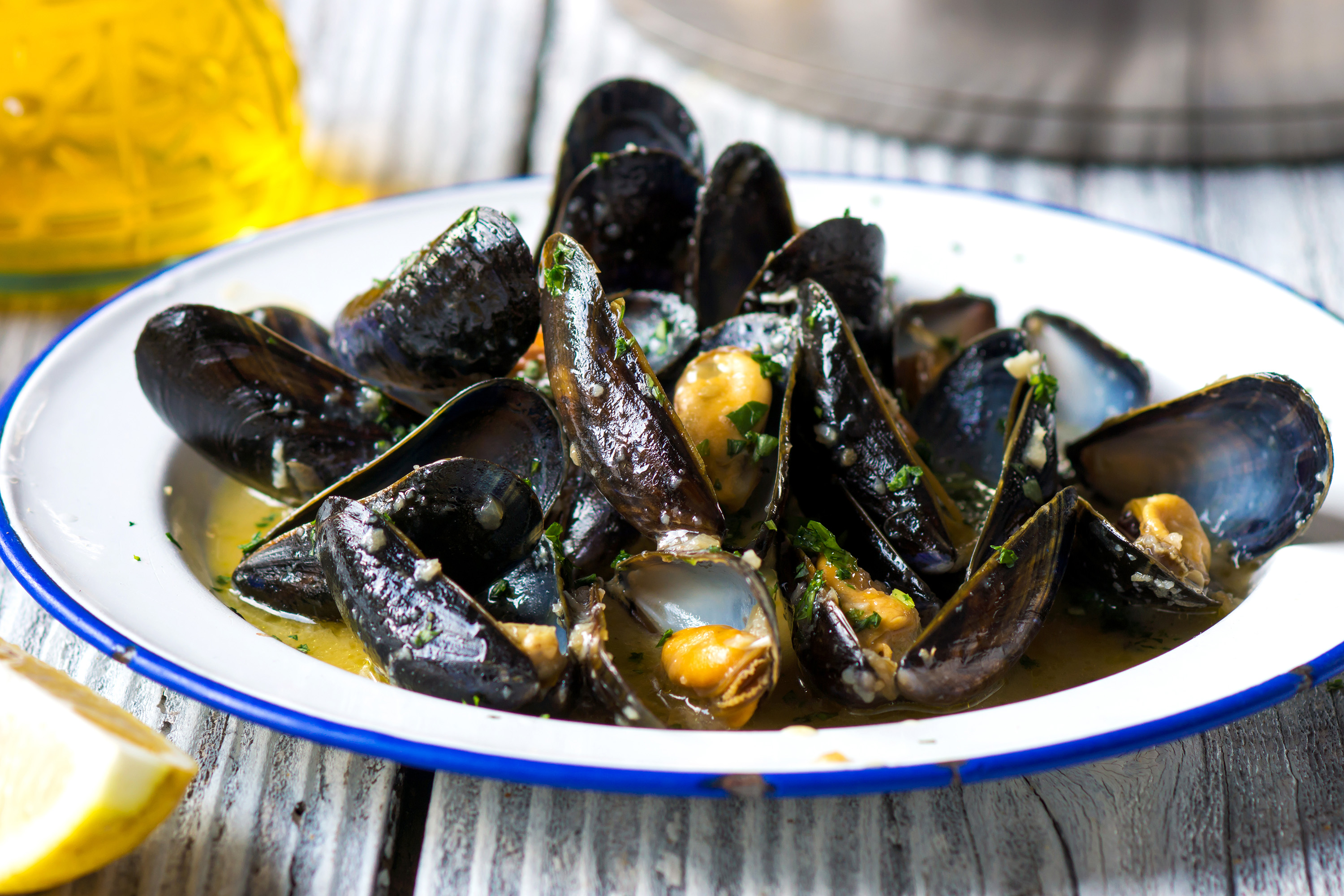 Dagnje na Buzaru Traditional Mussel Dish From Dalmatia, Croatia