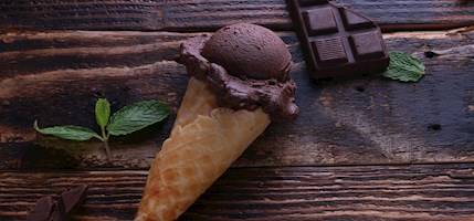 Gelato al cioccolato fondente