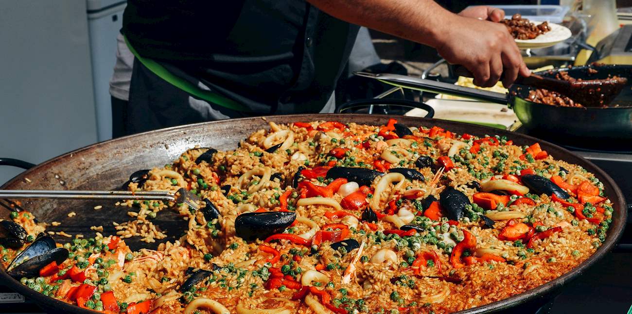 Paella Traditional Rice Dish From Spain Western Europe