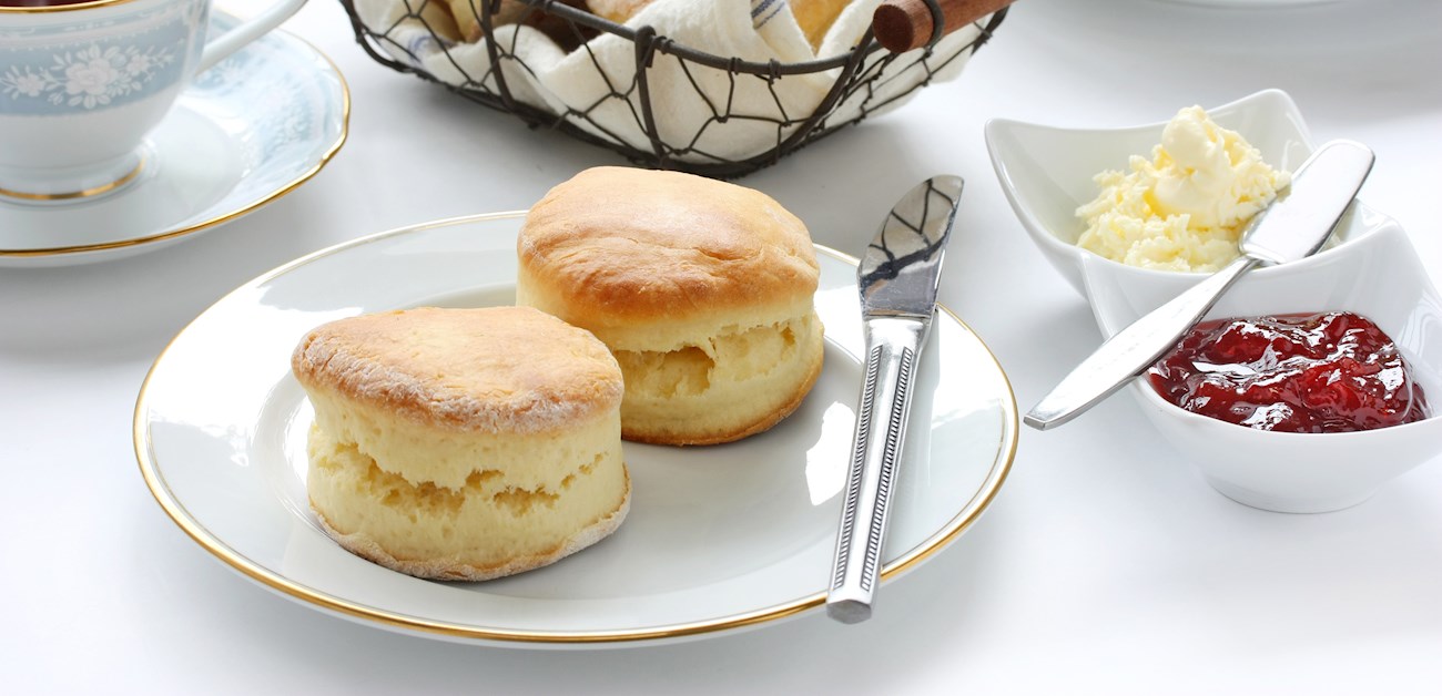 Lemonade Scones Traditional Dessert From England, United Kingdom