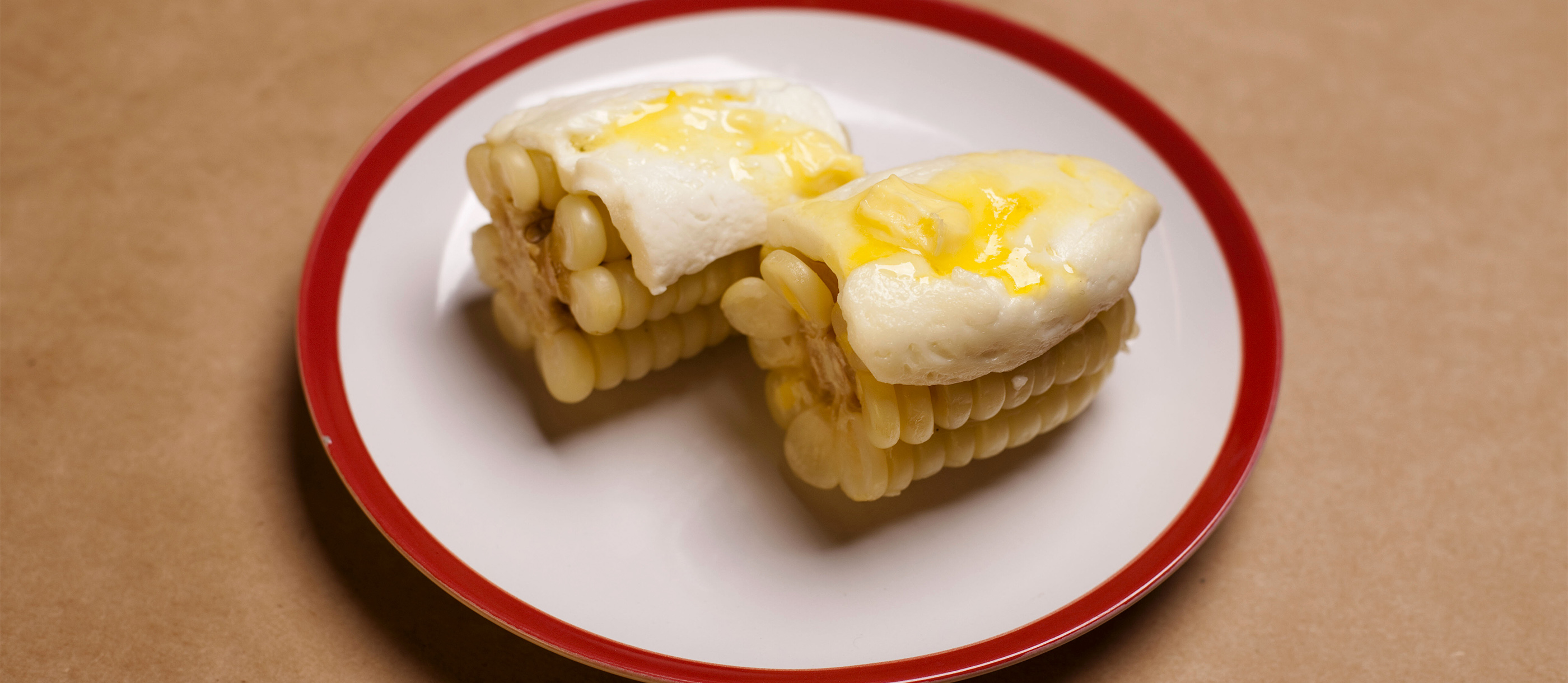 Choclo Con Queso Traditional Appetizer From Peru