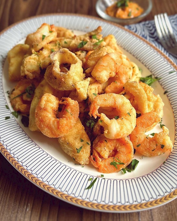 Seafood Traditional Fritto Western Italy, Misto From Europe |