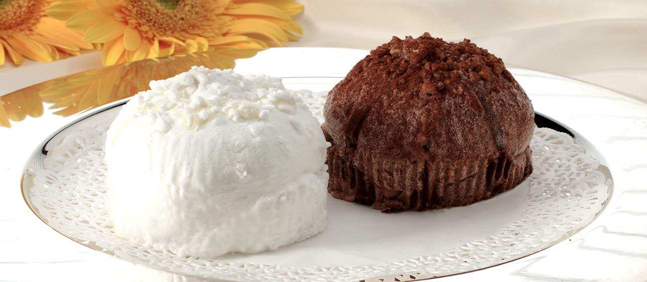 Tartufo Traditional Ice Cream From Pizzo, Italy