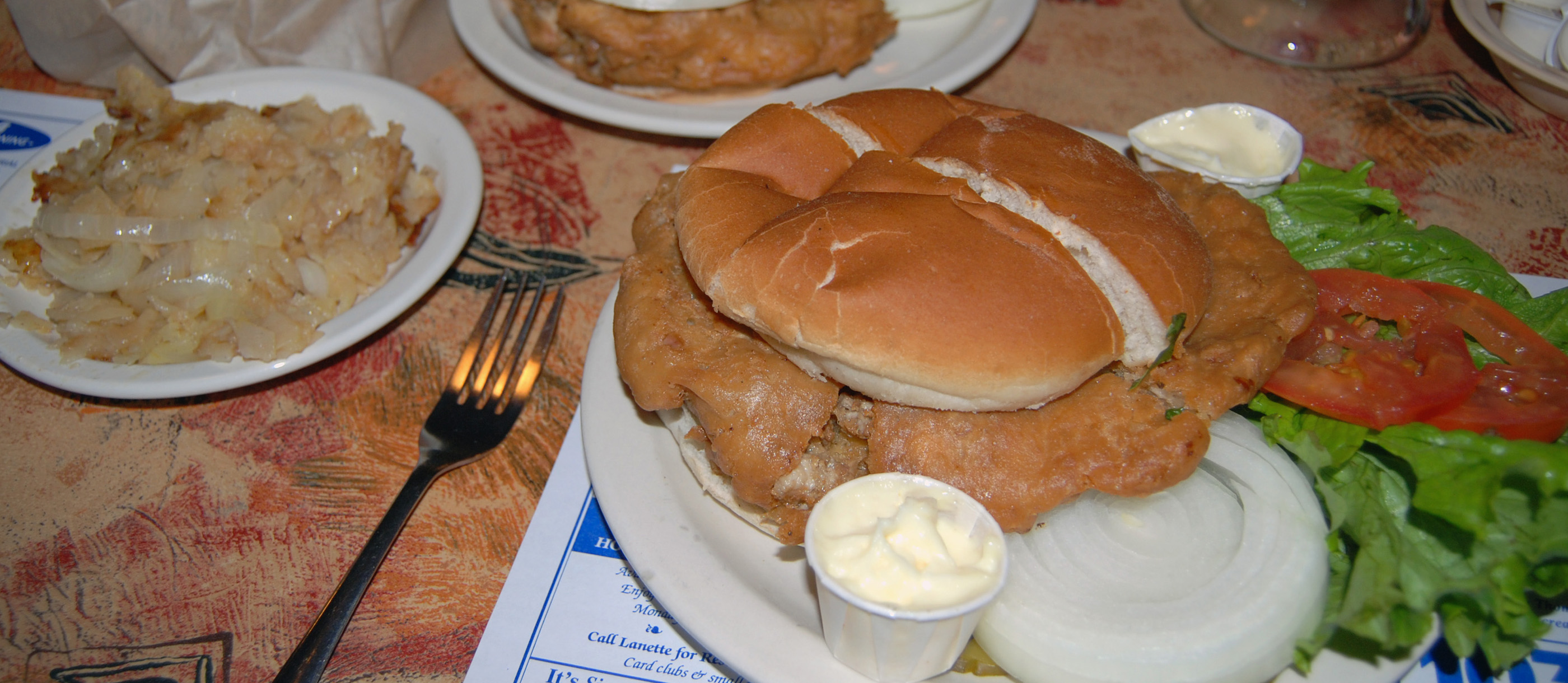 Fried Brain Sandwich Traditional Sandwich From Midwestern United