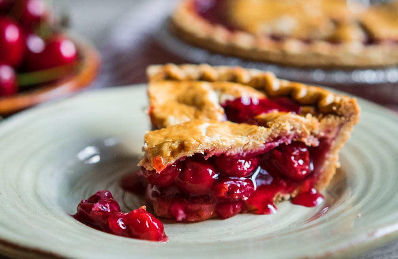 Cherry Pie | Traditional Sweet Pie From United States of America A Very Popular Baked Pastry In North America