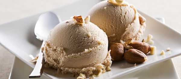 Gelato Alla Nocciola Traditional Ice Cream From Italy