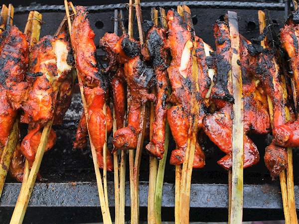 Ayam Percik Traditional Chicken Dish From Kelantan Southeast Asia